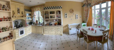overlooking the forest with terrace and