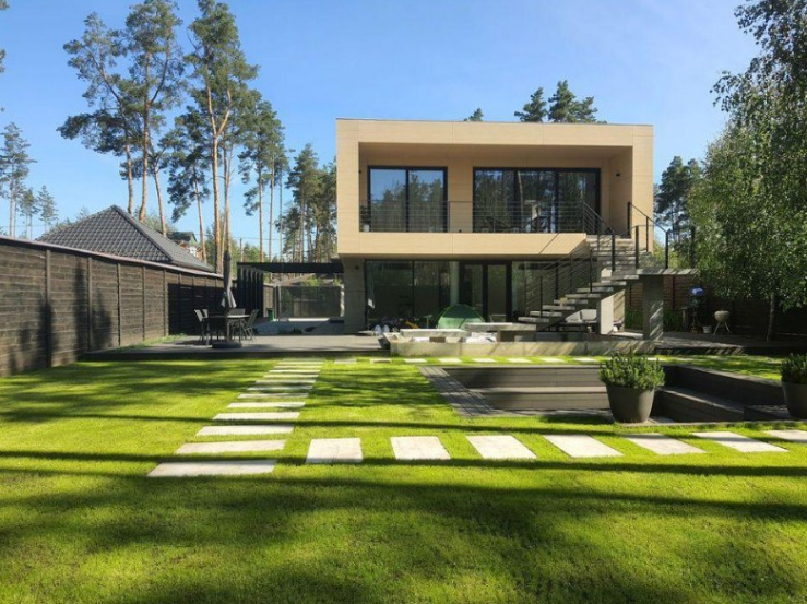 New modern house in Art Nouveau style