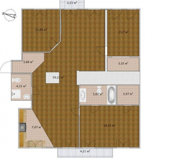 apartments Spacious apartment in the