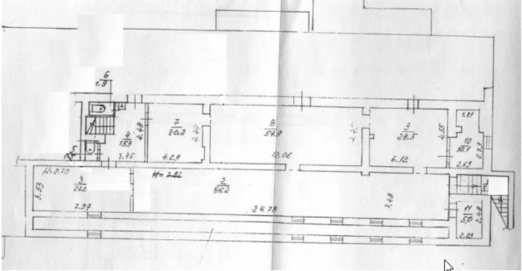 Miete von Räumlichkeiten 240 sq. M.