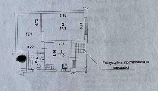 Cozy apartment in a residential complex