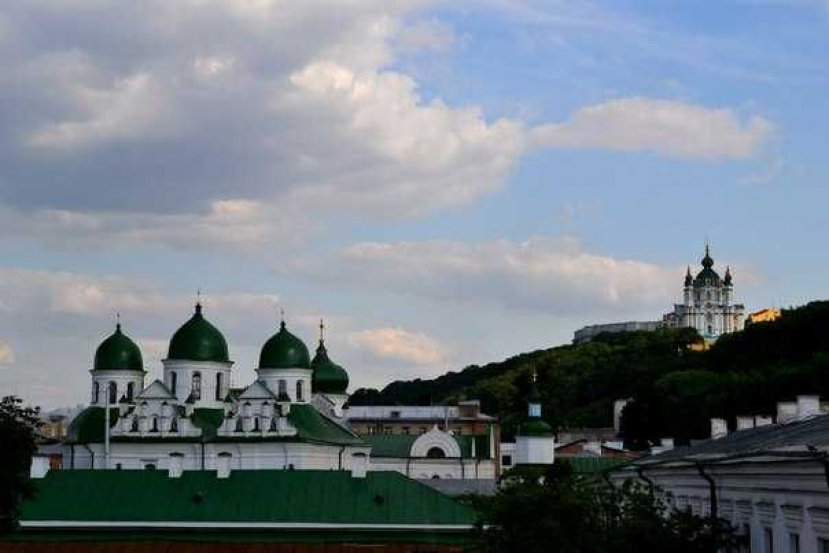 beautiful view in the center of Kiev