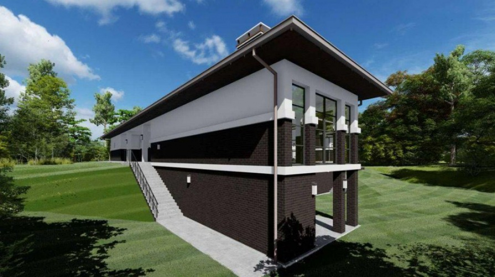 villas New modern house in a closed