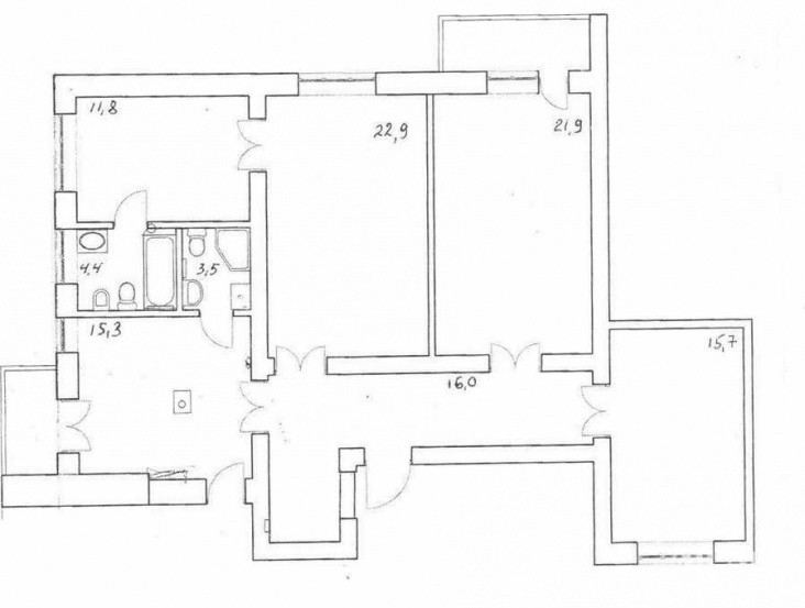 Institutskaya street, 116 m2 A14263