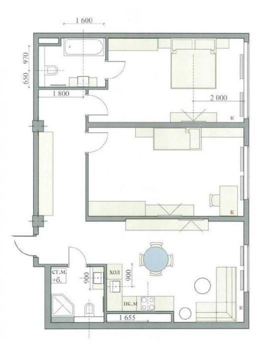 apartment in the residential complex